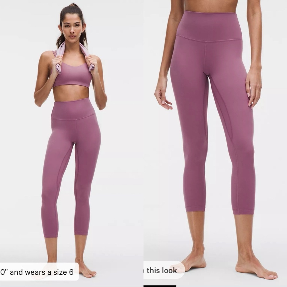 NWT Lululemon Align High Rise Leggings 25” in Mystic Size 6